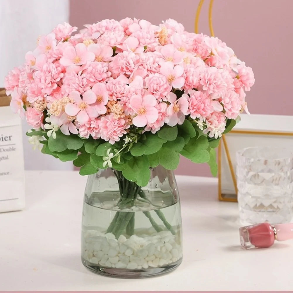 Artificial Silk Chrysanthemum Ball Bouquet Fake Flowers For Wedding Centerpiece Home Garden Decoration Photography Props Oasis Select