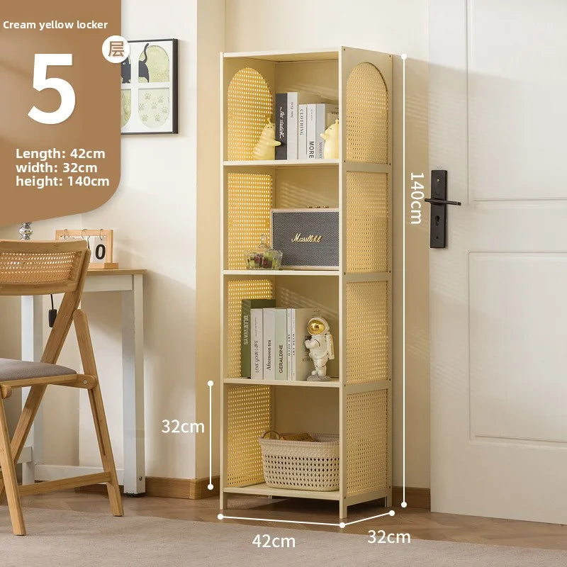 Bookcase Integrated Against Wall Student Household Bookshelf