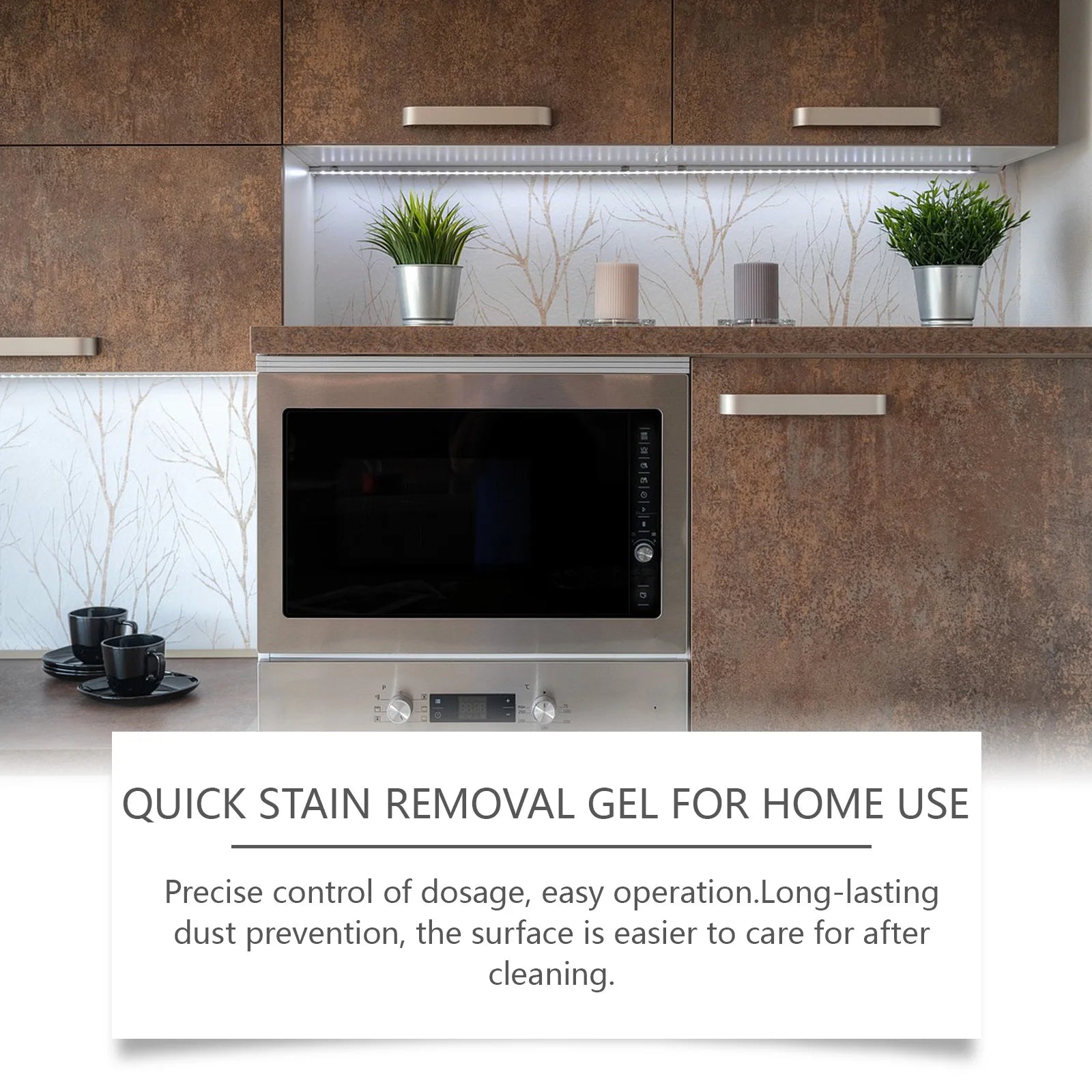 Stain Removal Gel for Bathroom Kitchen Clean up and Brighten up Mold Stain Removal Cleaner Household Decontamination Agent Oasis Select