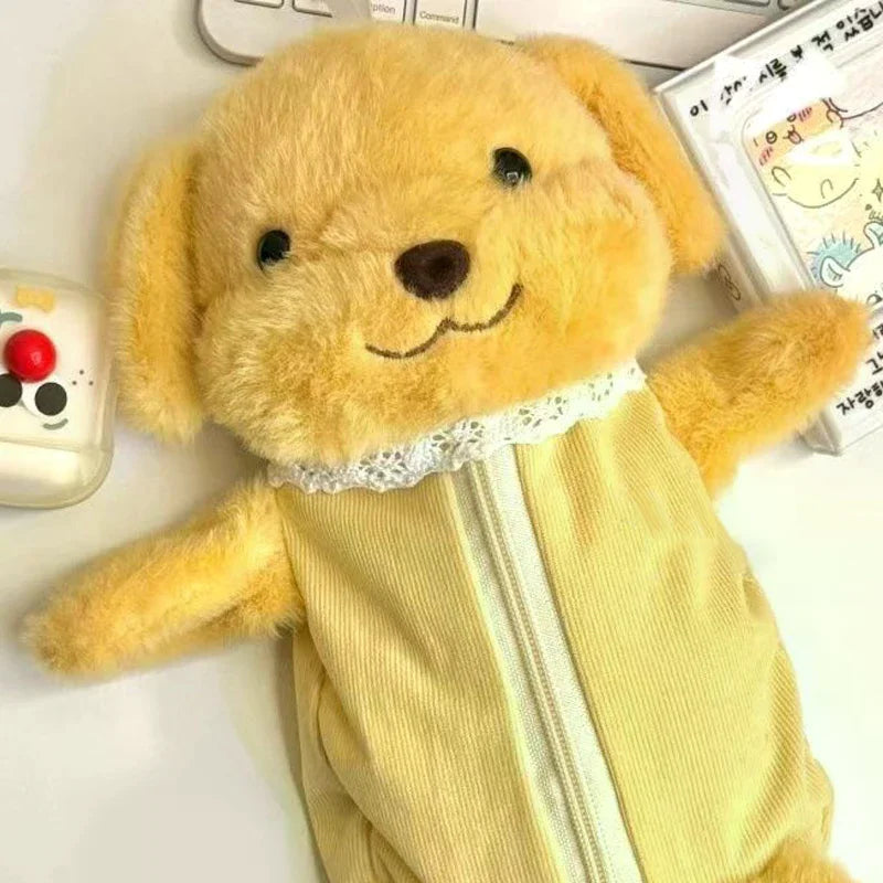 1Pcs Cute Plush Pen Bag Cartoon Doll Pencil Case Large Capacity Stationery Organizer Students Oasis Select