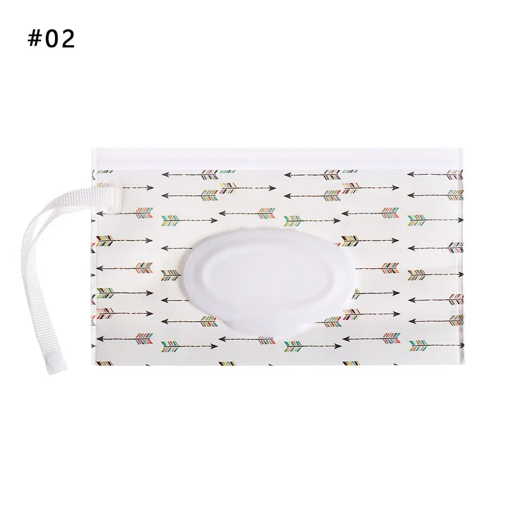 1pc Useful Outdoor Flip Cover Carrying Case Portable Baby Product Stroller Accessories Wet Wipes Bag Tissue Box Cosmetic Pouch Oasis Select 2