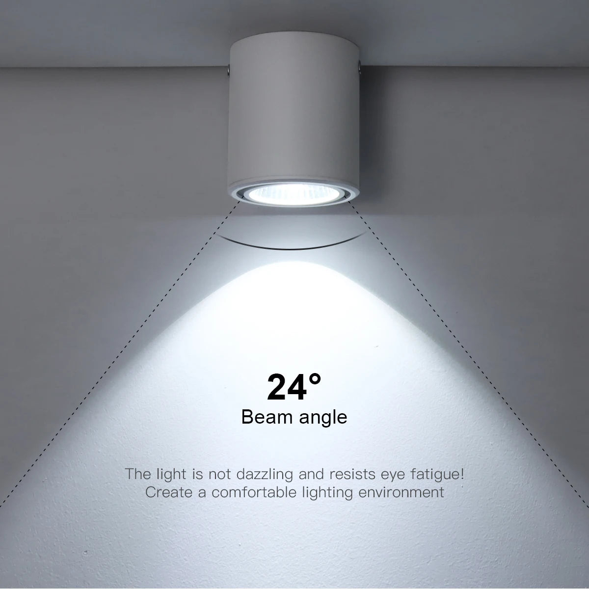 LED Downlight Recessed Ceiling Lamp 7W/12W Aluminum COB Spotlight Night Light for Home Office Store Decor AC85-265V Oasis Select