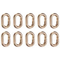 10Pcs Oval Spring Buckle Metal Alloy Design for Bag Strap Keychain Lanyard Adjustment Fastener Accessory Supplies Oasis Select A1