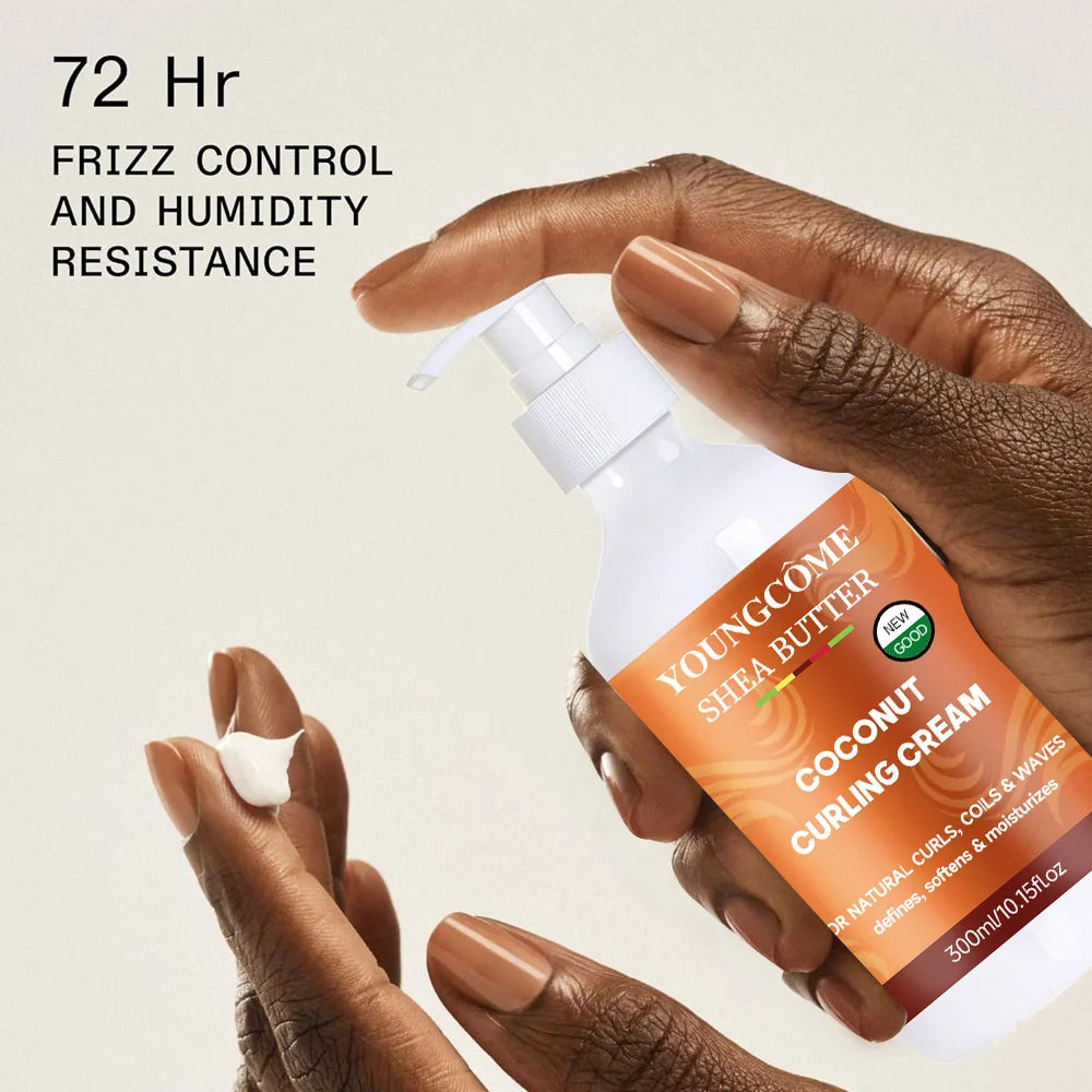 YOUNGCOME Coconut Curl Cream – Hydrating Botanically-Based 100ml Curl Styling Cream Oasis Select
