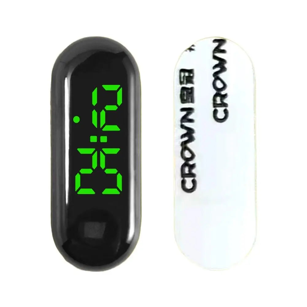 Luminous Motorcycle Car Clock Auto Internal Stick-On Mini Sport Waterproof Watch Mechanics Led Clocks Auto Ornament Accessories Oasis Select B