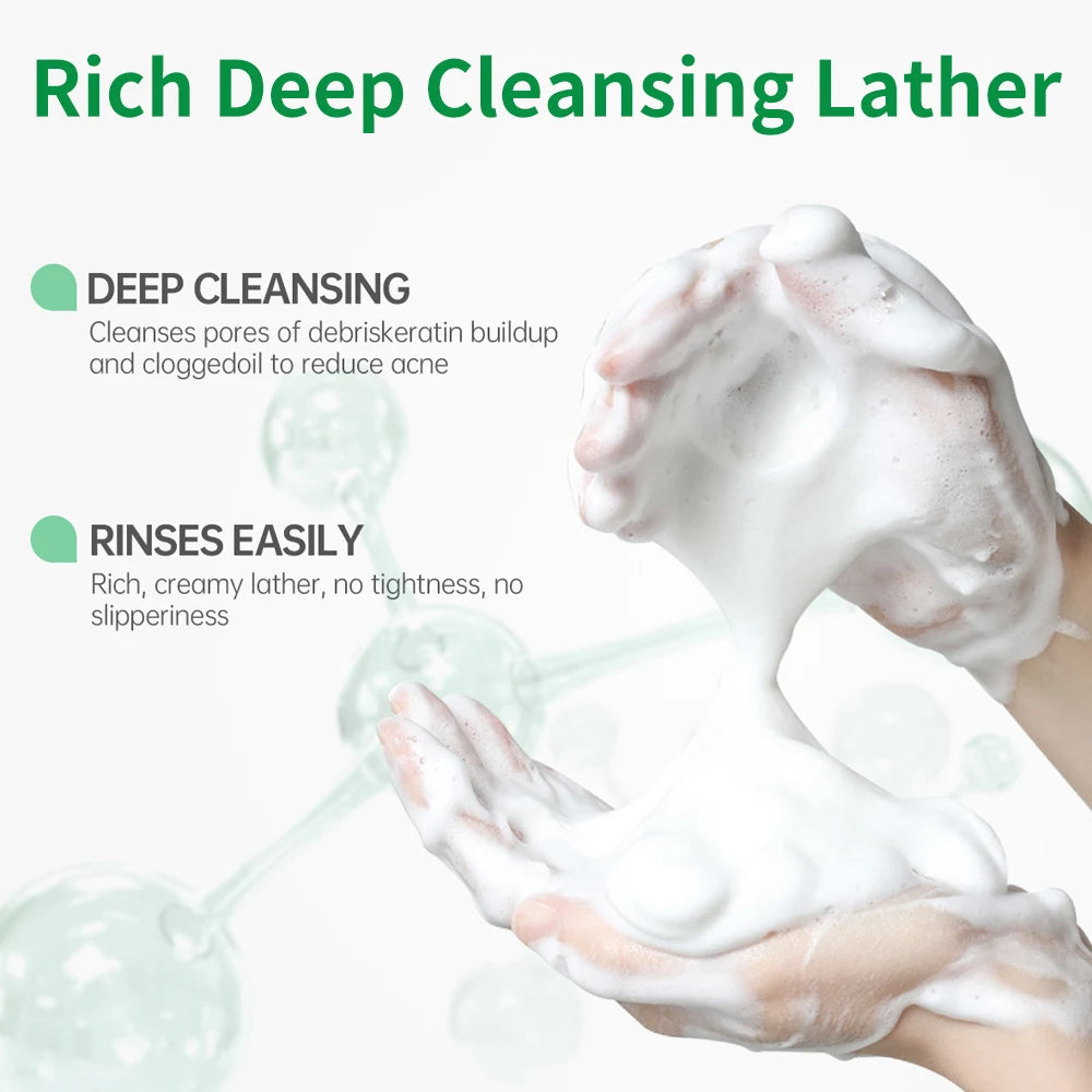 Men's facial cleanser, moisturizing, refreshing and clean skin, summer skin care products, oil control, blackhead removal Oasis Select