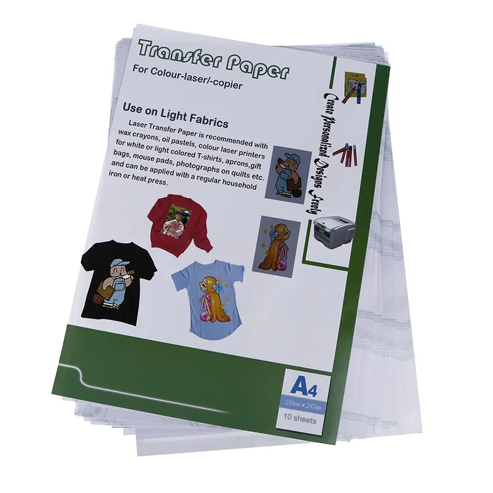 10-Pack Heat Transfer Paper for Light Fabrics – No Cutting Heat Transfer Paper Oasis Select