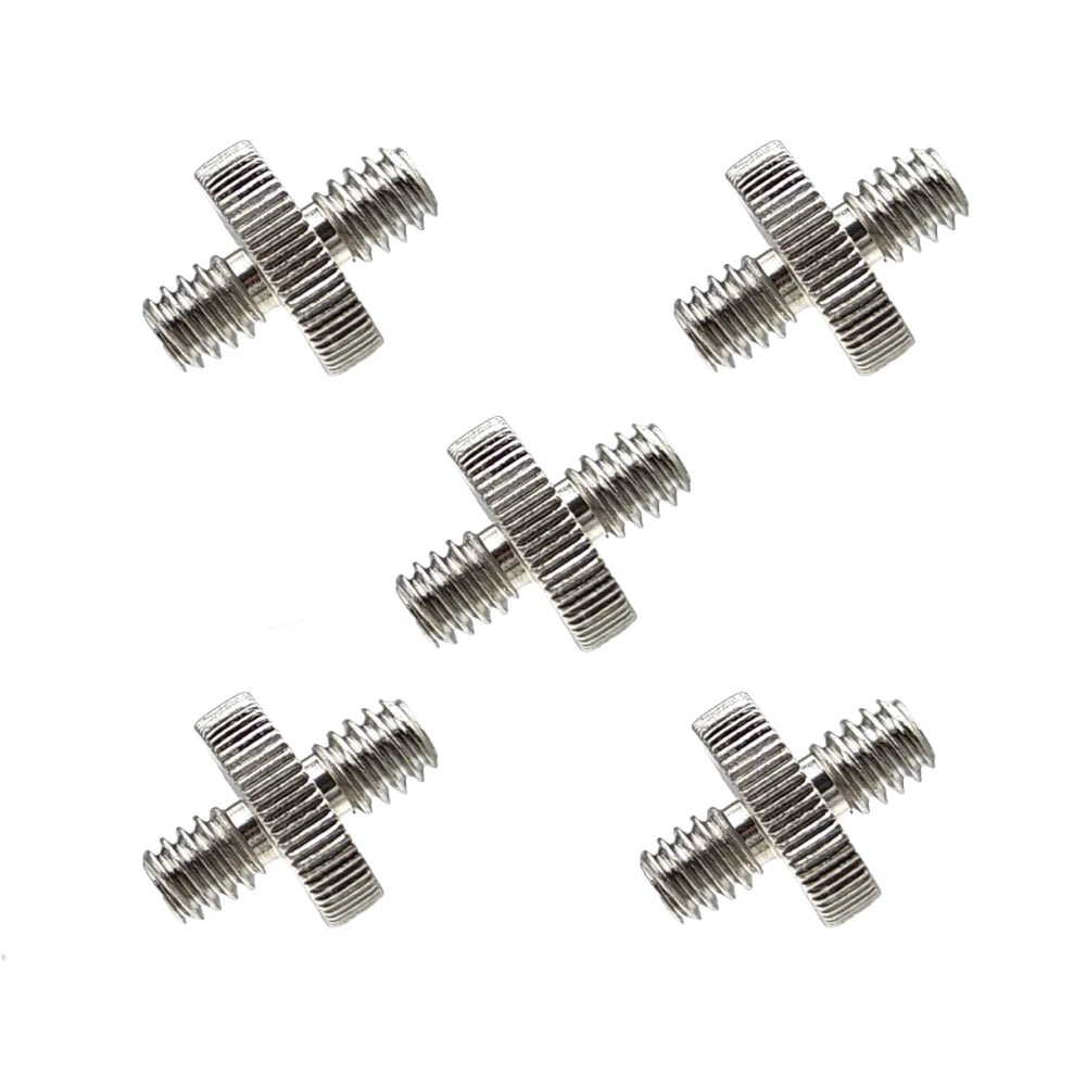 Metal 1/4" Male to Male Adapter Screw – Tripod & Camera (5-Pack)