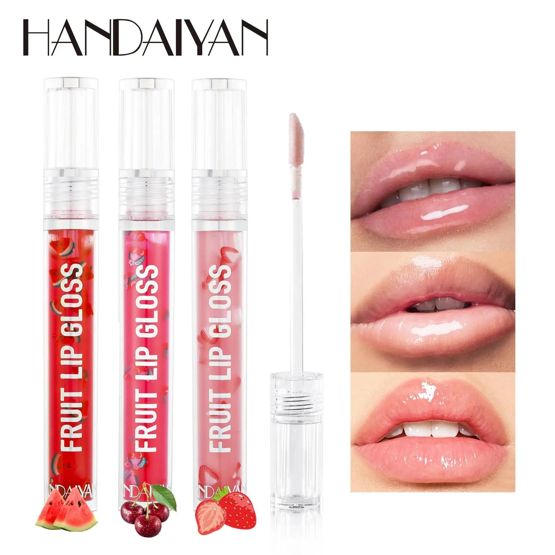Glossy Lip Oil Moisturizer Transparent Fruit Flavor Shine Hydration Water Like Tinted Nourishing Care Gloss Oasis Select