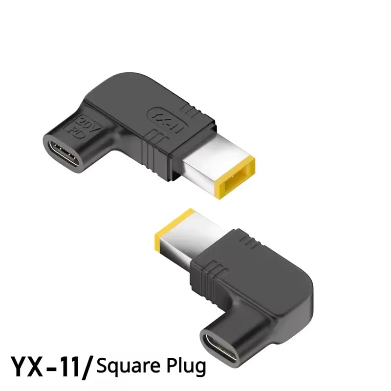 100W USB-C to DC Laptop Charger Adapter – HP Dell Asus Lenovo Laptop Charger Adapter Oasis Select Square Plug