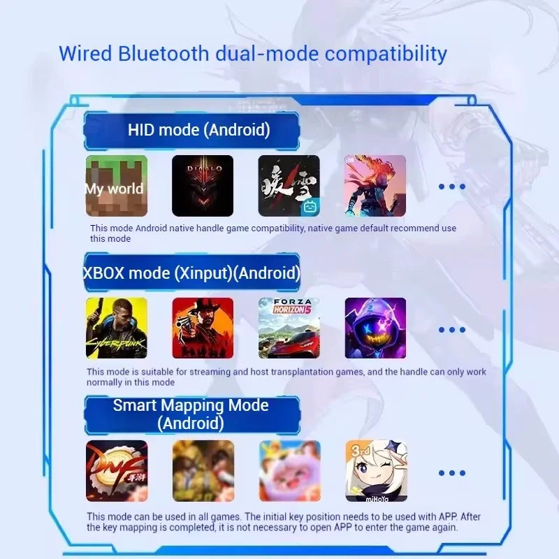 AyeBeau Hall Effect Mobile Gamepad – Android, iOS & PC