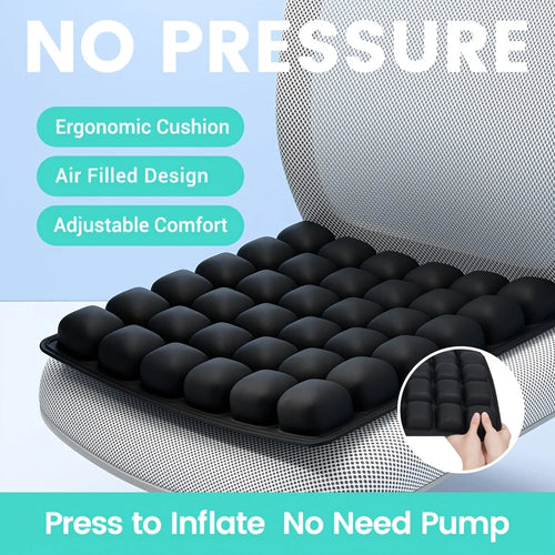 3D Air Cushion for Office Chair Car Seat Air Seat Cushion Back Cushion for Relieving Back Sciatica Tailbone Pain Seat Pad Oasis Select
