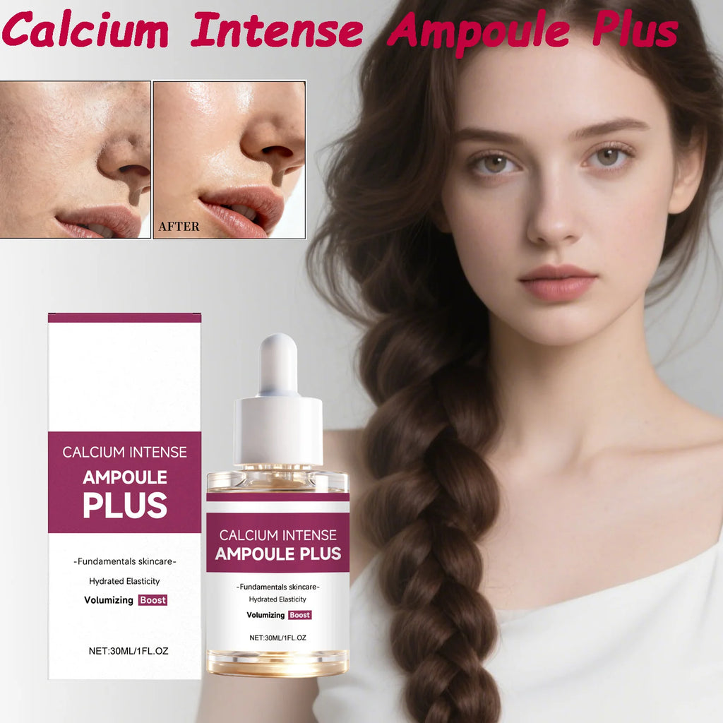 Calcium Intense Ampoule Plus with Collagen Moisturizing Essence Firming Smoothing Brightening Revitalizing Hydrating Face Serum Oasis Select