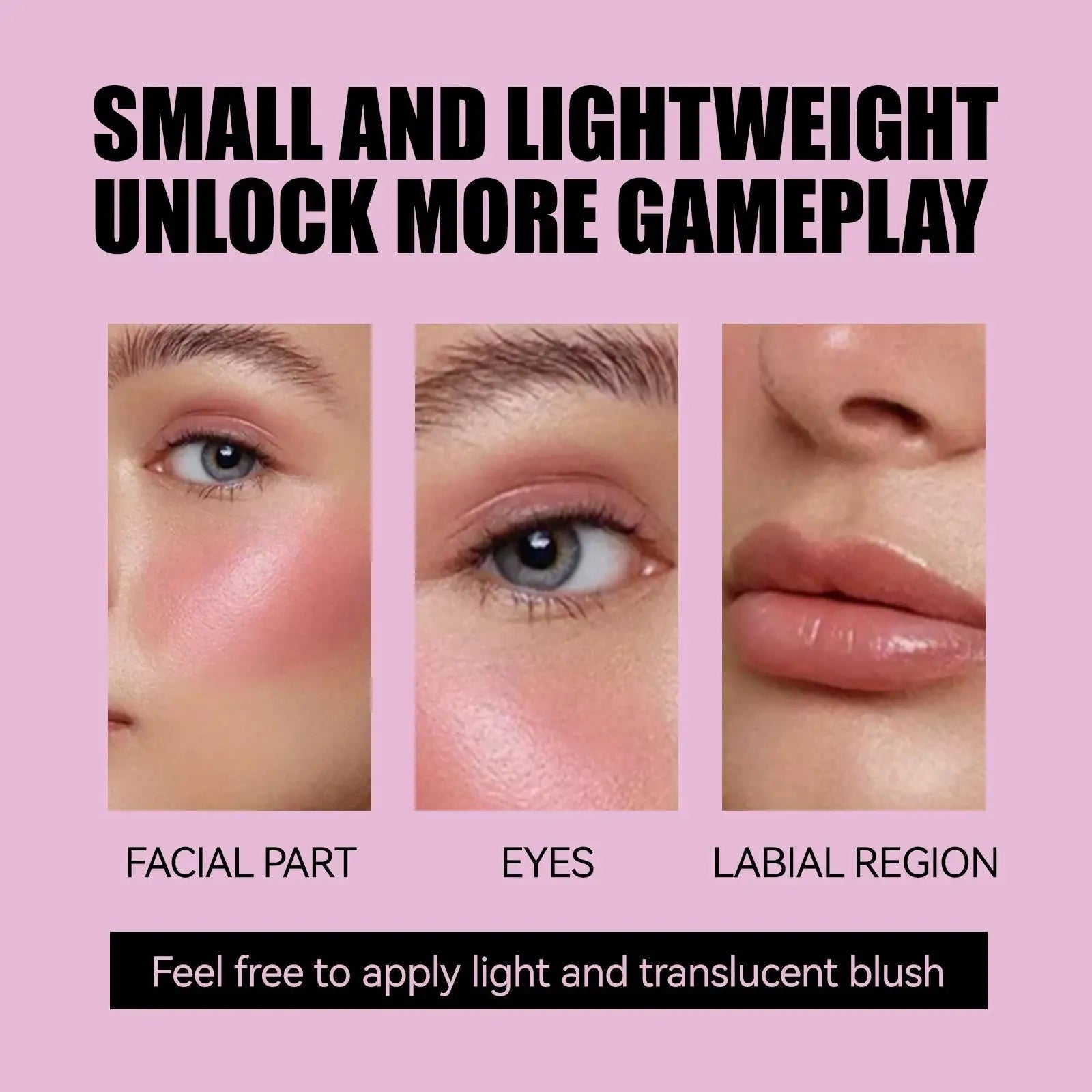 MLSMILE 2 In 1 Jelly Blush Stick Lip Cheek Tint Brightening Cream Makeup Long Lasting Natural Glow Oasis Select