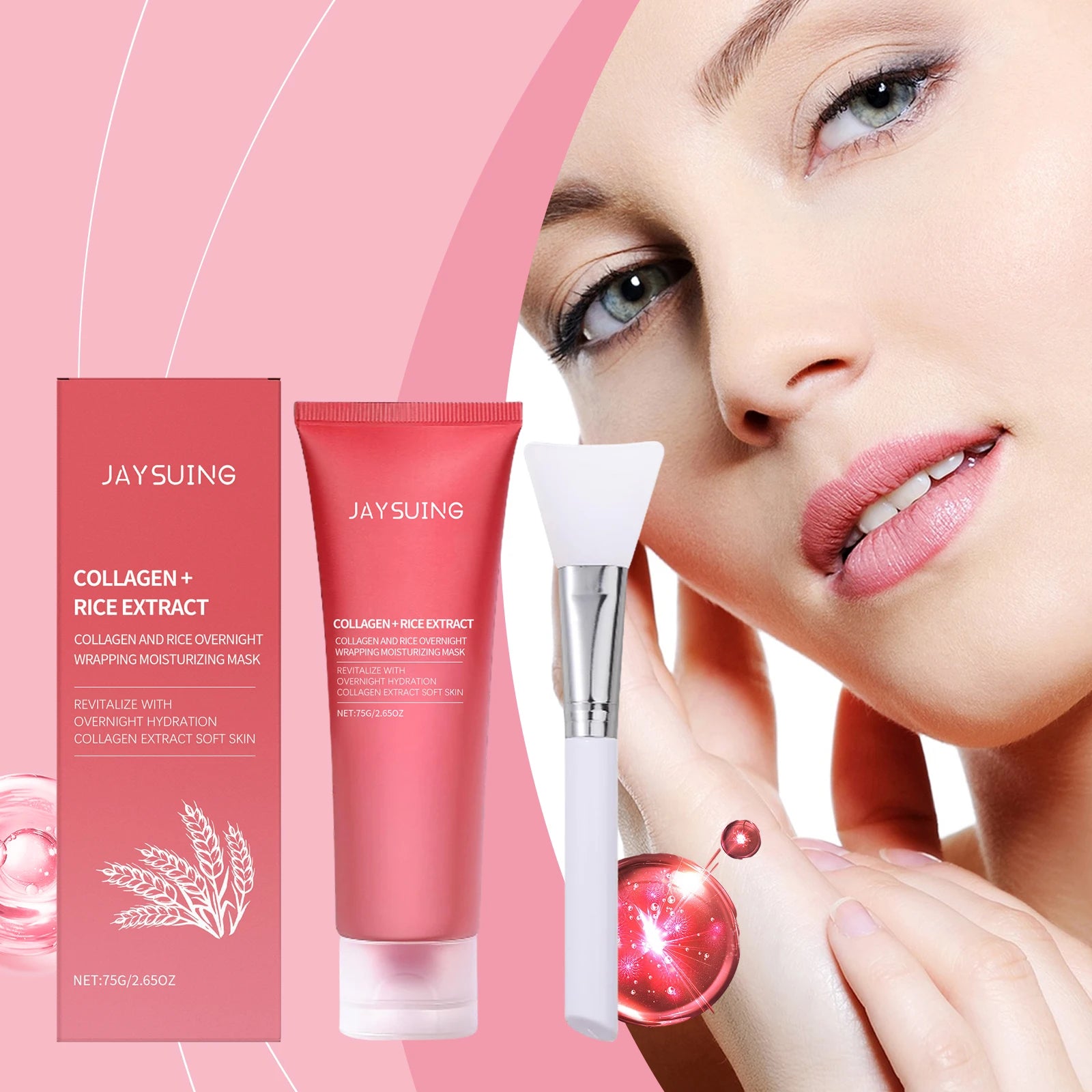 Jaysuing Rice Peel-Off Face Mask – Brighten & Anti-Aging 75g Peel-Off Face Mask Oasis Select