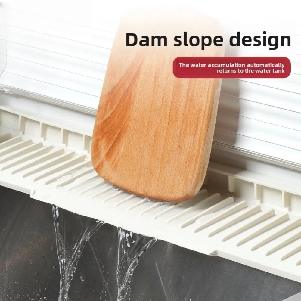 Silicone Sink Splash Pad Large Size Single Side Faucet Drip Mat Non-Slip Countertop Protector Water Catcher Mat for Kitchen Sink Oasis Select