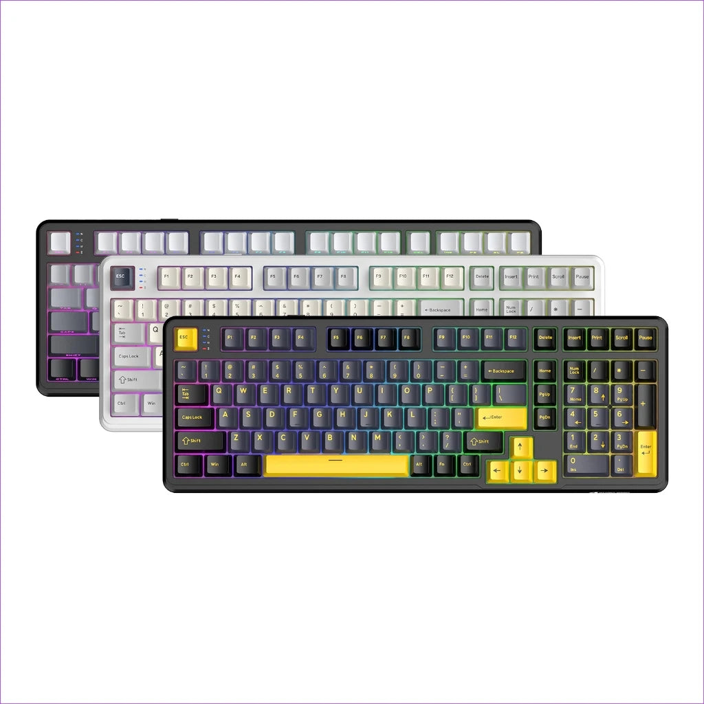 Attack Shark X98 Mechanical Keyboard 3-Mode Wireless (BT/2.4G/USB-C) Hot Swap 80% Layout | RGB Backlight | 4000mAh Gasket Mount Oasis Select