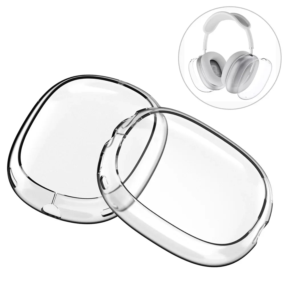 For AirPods Max Transparent Case Soft TPU Anti-Scratch Cover Sleeve Protective Cases For Apple AirPods Max Headphone Accessories Oasis Select