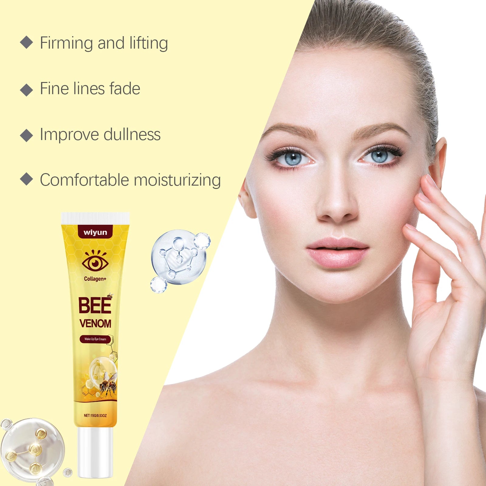 WIYUN Bee Venom Eye Cream – Firming, Brightening & Lifting 15g
