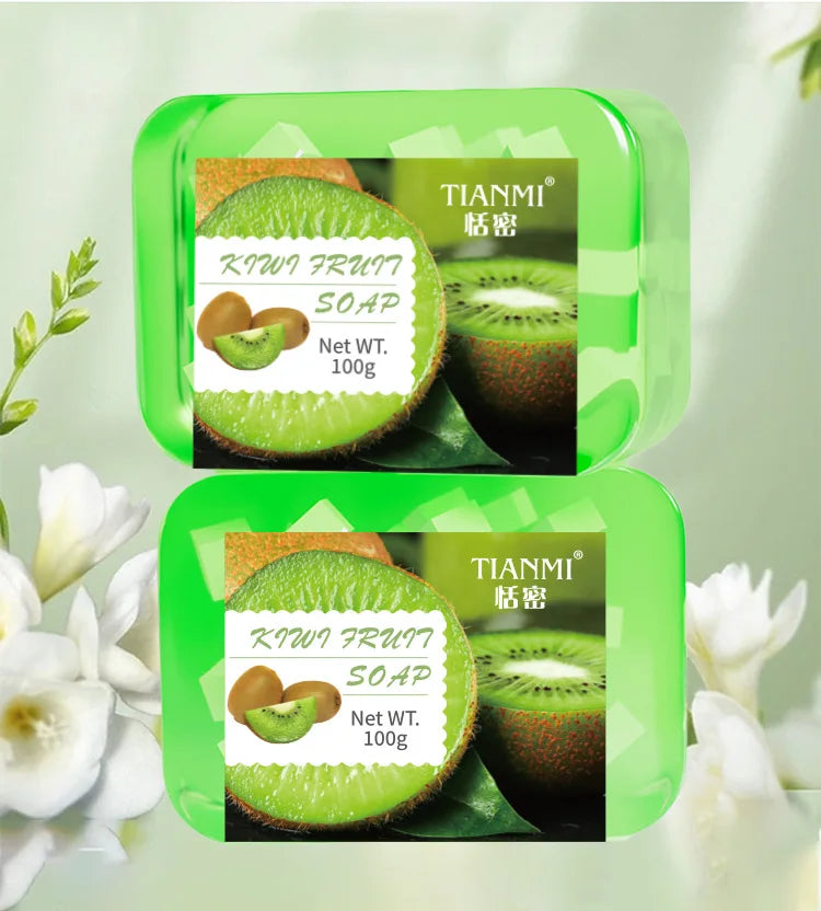 Kiwi Jelly Soap deeply cleanses and removes makeup, bathes the whole body, moisturizes and nourishes, is gentle and not tight, Oasis Select
