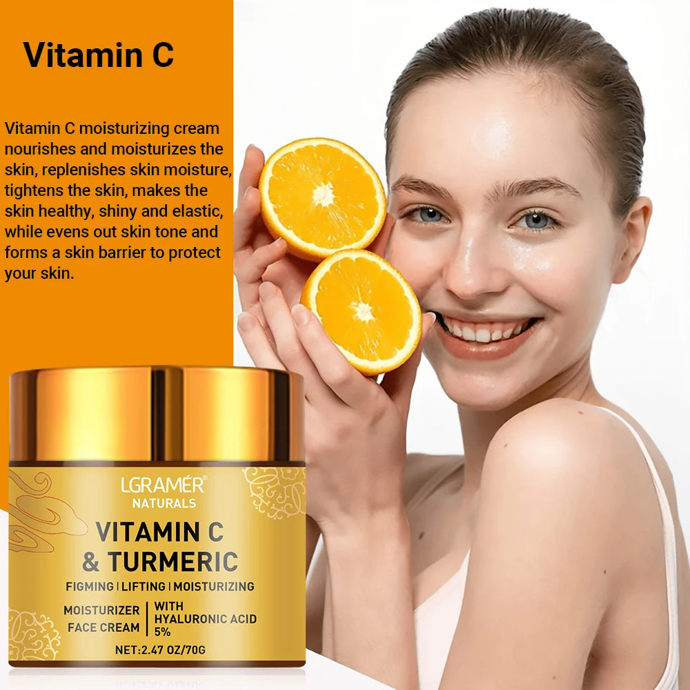 Turmeric Vitamin C Face cream Retinol Moisturizing Firming Hyaluronic Lightening Repairing Smooth Skincare Whitening Creams Oasis Select