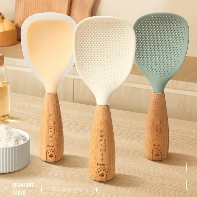 Silicone Rice Spoon – Non-Stick, Heat-Resistant Kitchen Tool Silicone Kitchen Spoon Oasis Select