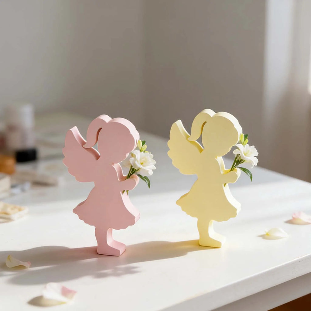 Little Angel Flower Arrangement Silicone Mold Handmade Soap Candle Plaster Resin Craft Decoration Mould Oasis Select