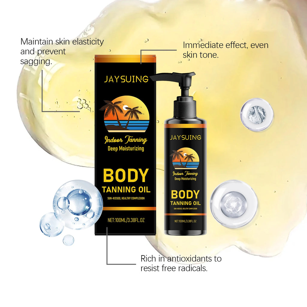 Moisturizing Tanning Oil Firm Smooths Even out Face Body Skin Provide Long-Lasting Natural Bronzing Non-greasy Self Tanner Serum Oasis Select