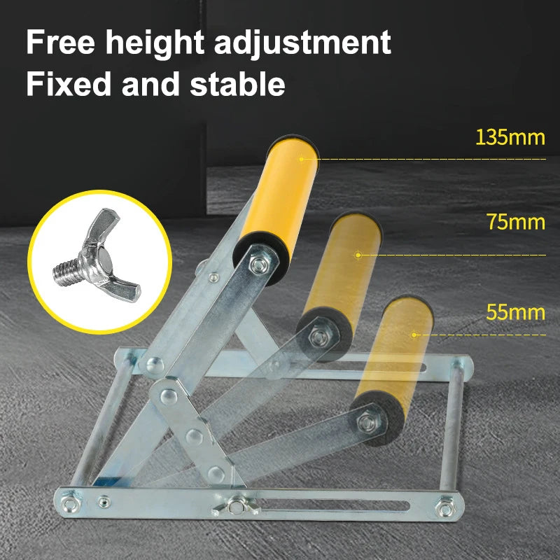 Multifunctional Cutting Machine Material Rack Miter Saw Roller Support Stand Adjustable Foldable Auxiliary Support Bracket Oasis Select
