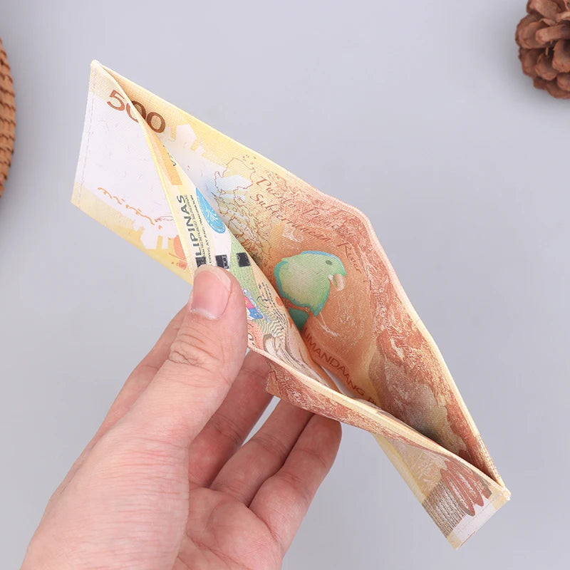 Slim Canvas Print Wallet – Unisex Bifold Card & Cash Holder Canvas Bifold Wallet Oasis Select