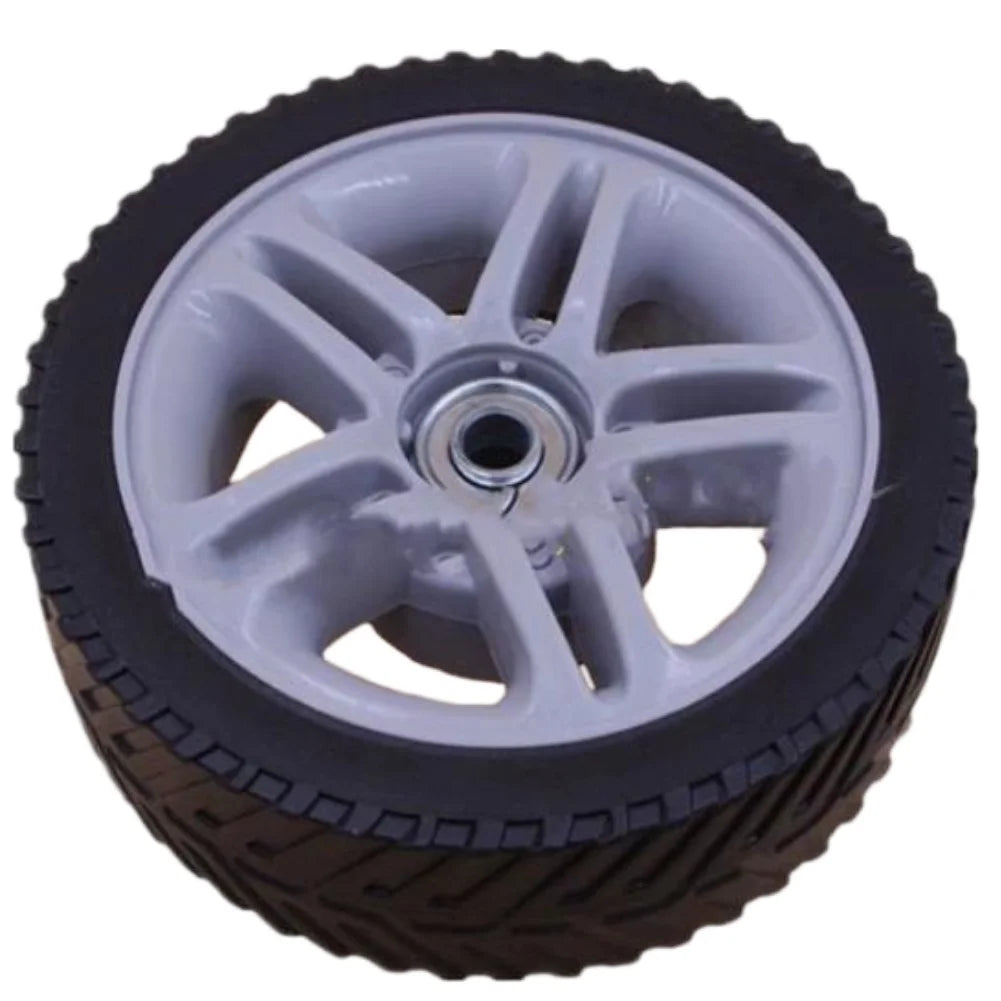 Lawn Mower Wheel Set Black 17cm Front 20mm Rear Smooth Rolling Replacement Parts For Grass Cutter Garden Equipment Oasis Select