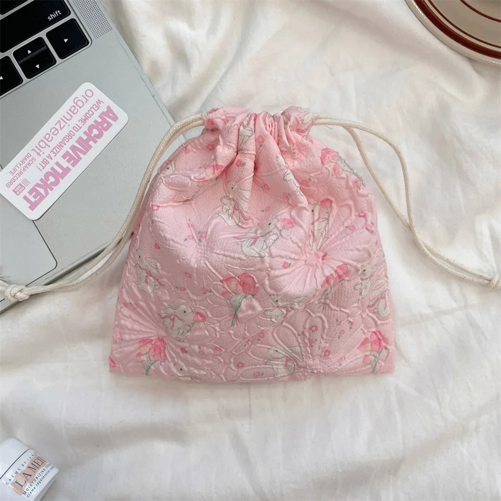 Cute Drawstring Pouch – Coin, Jewelry & Cosmetic Storage Bag