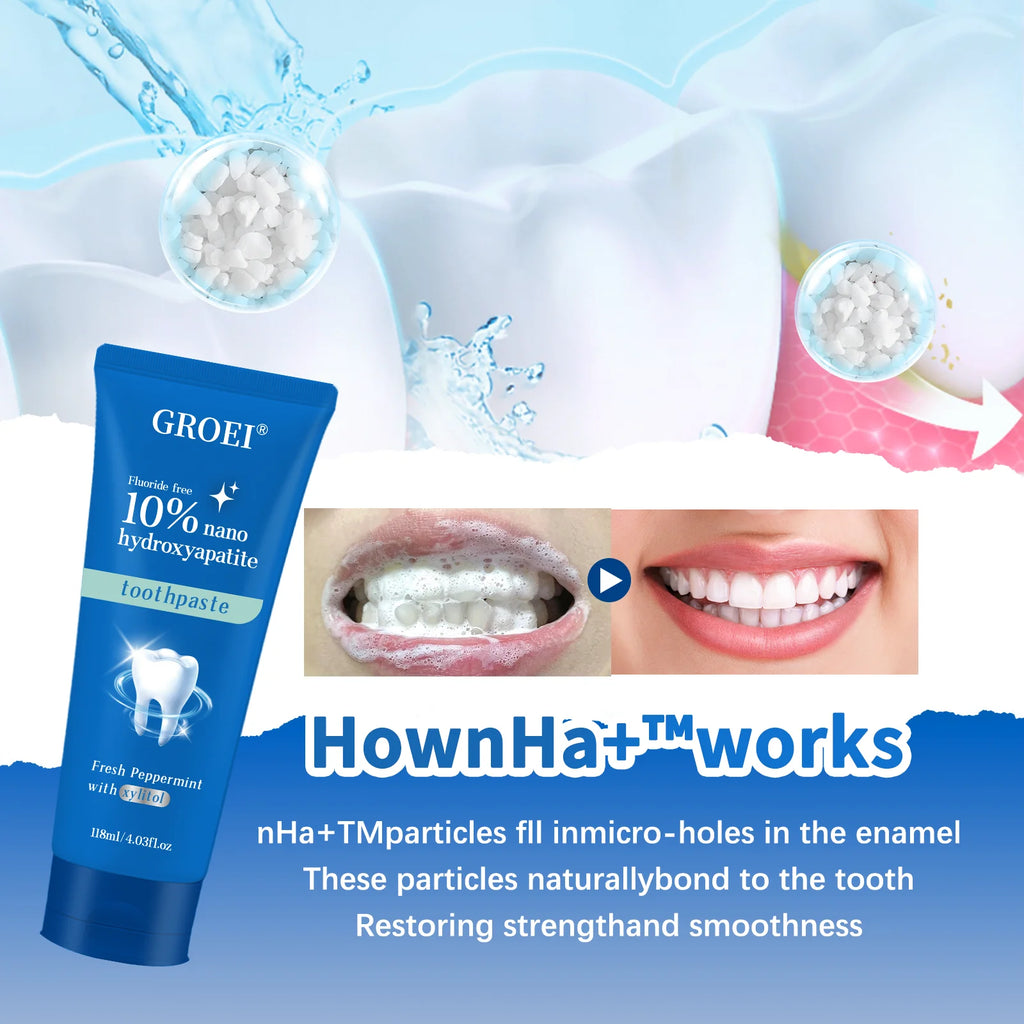 GROEI Hydroxyapatite Toothpaste | Whitening & Cavity Defense