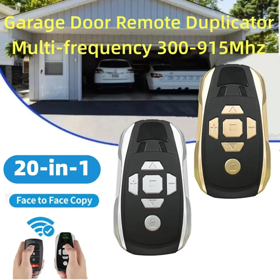 20-Channel Universal Garage Door Remote Duplicator 300–915MHz Remote Duplicator Oasis Select