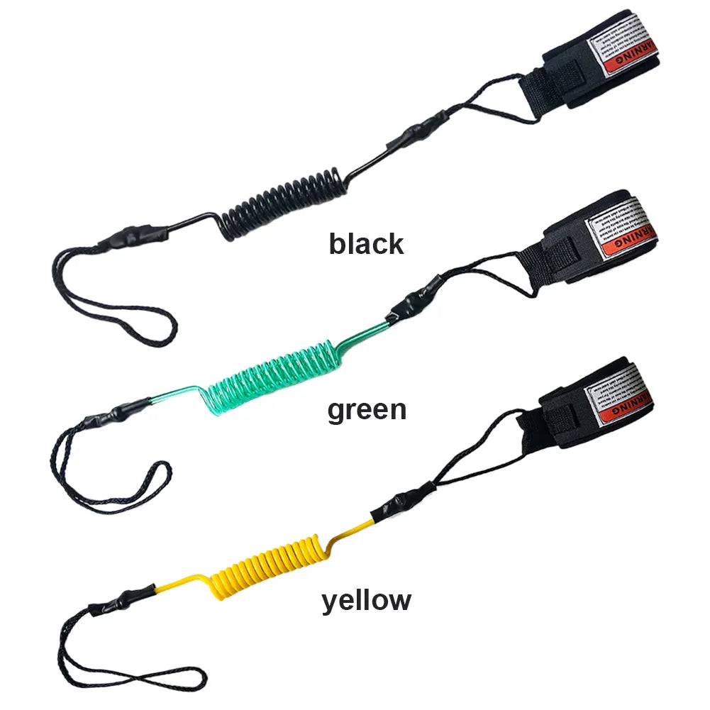 Premium Coiled Body Board Leash TPU Stay on Board Ankle Strap Paddleboard Ankle Leash Surfing Accessories Oasis Select