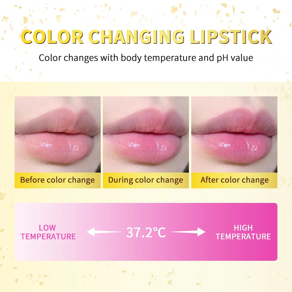 Lakerain Color Changing Lipstick Long Lasting Moisturizing Nourishing Lips Plumper Waterproof Makeup Lip Care Cosmetics Oasis Select