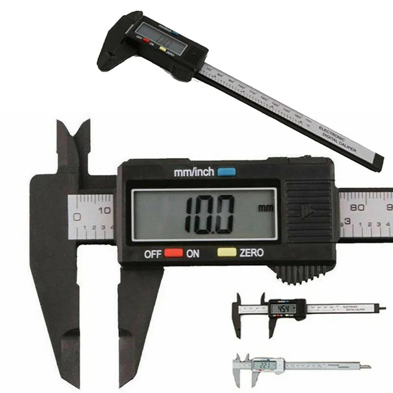 Digital Caliper 150mm Carbon Fiber – Inch & MM Vernier Tool Digital Measuring Caliper Oasis Select