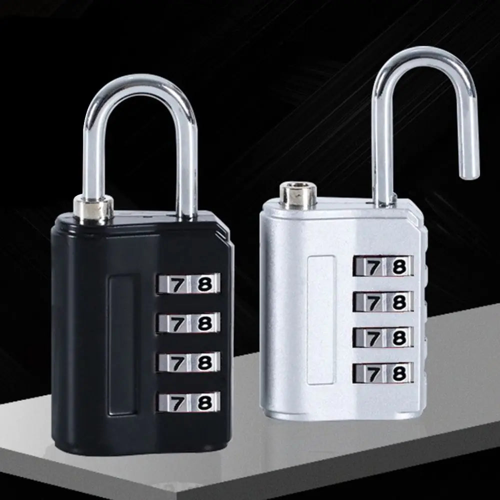 Portable Travel Combination Lock Coded Lock Luggage Padlock 4 Digit Password Lock Dormitory Cabinet Lock Oasis Select