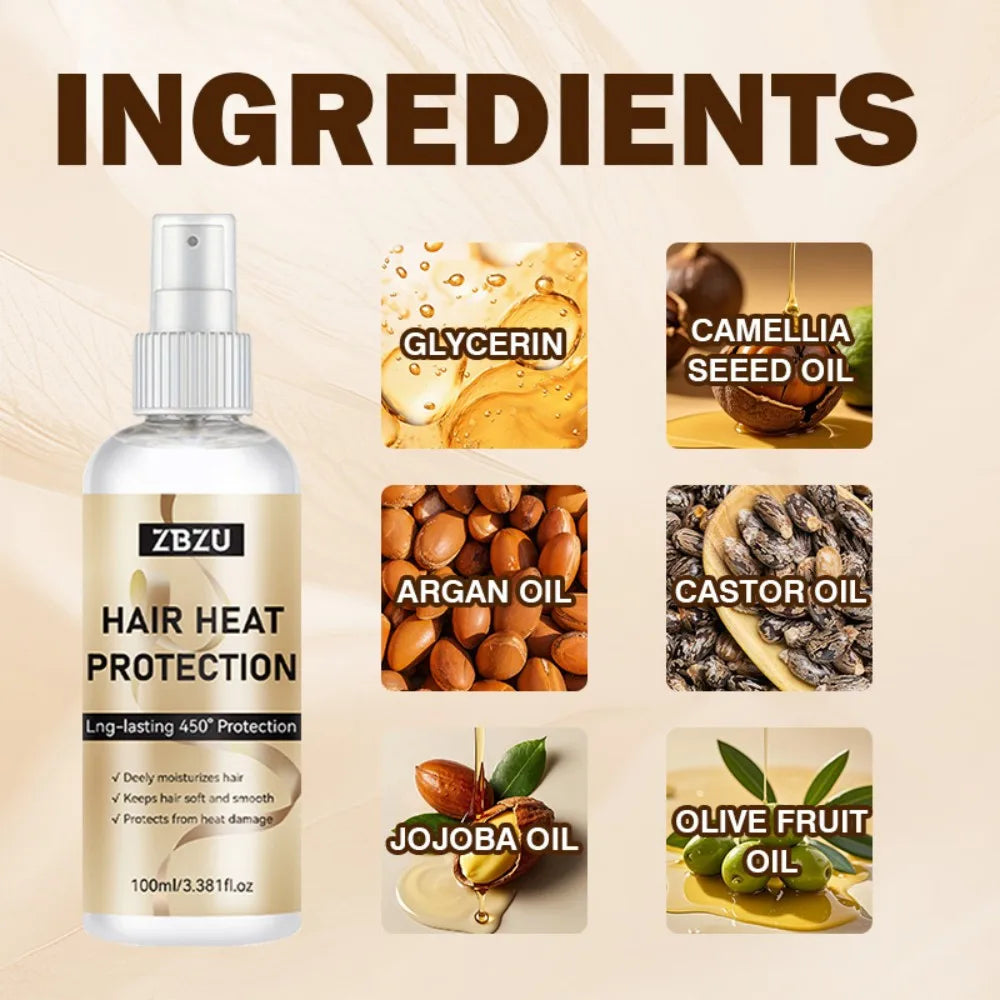 Thermal Protection Spray for Hair Heat Protector Serum Protect Hair From UV Damaged Moisturizing Hair-care Conditioner for Women Oasis Select