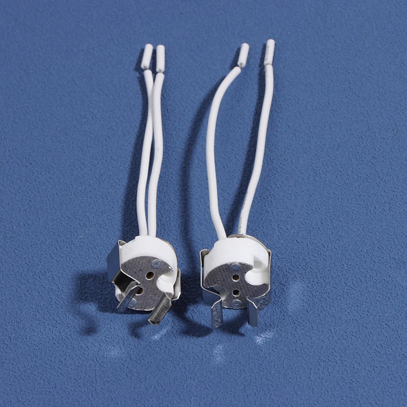 3PCS MR16 GU5.3 G5.3 Lamp Holder Bulb Base with Wire Ceramic Halogen Socket Pottery Connector 250V Led Light New Oasis Select