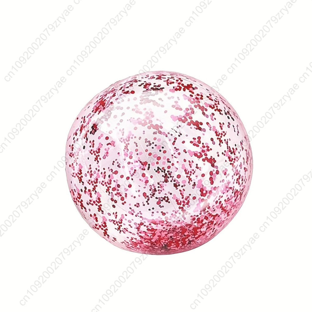 1pc Inflatable Beach Ball PVC Sequin Bal Summer Beach Swimming Pool Party Water Sports Fun Accessories Oasis Select rose golden