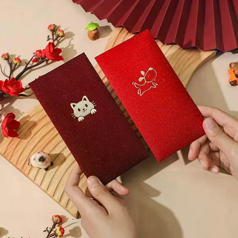 6Pcs Happy Birthday Red Envelope Hot Stamping Creative Red Pocket Red Pocket For Lucky Money Birthday Wedding Red Gift Envelopes Oasis Select