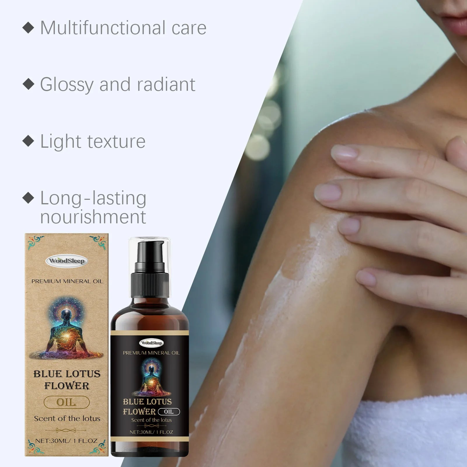 WOODSLEEP Blue Lotus Essential Oil – Aromatherapy & Body Care Aromatherapy Essential Oil Oasis Select