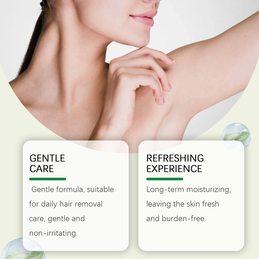 Aloe Vera Hair Removal Cream - Gentle Depilatory For Smooth Skin, Full Body Use On Legs & Underarms, Moisturizing Formula Oasis Select