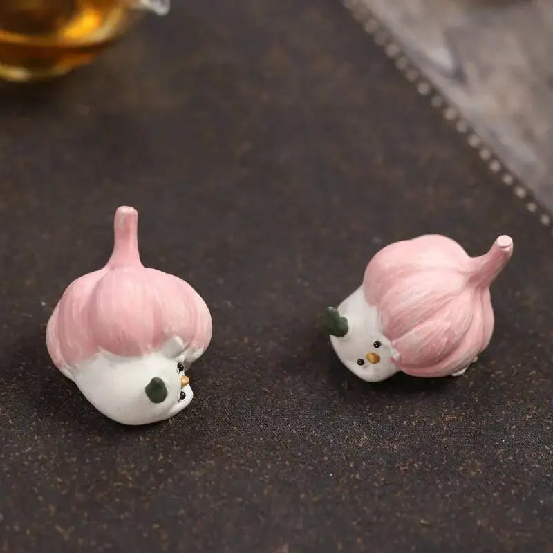 Zisha Tea Pet Garlic Bird Ornament Sculpture Garlic Bird Chick Tea PlayCeremony Accessories Oasis Select