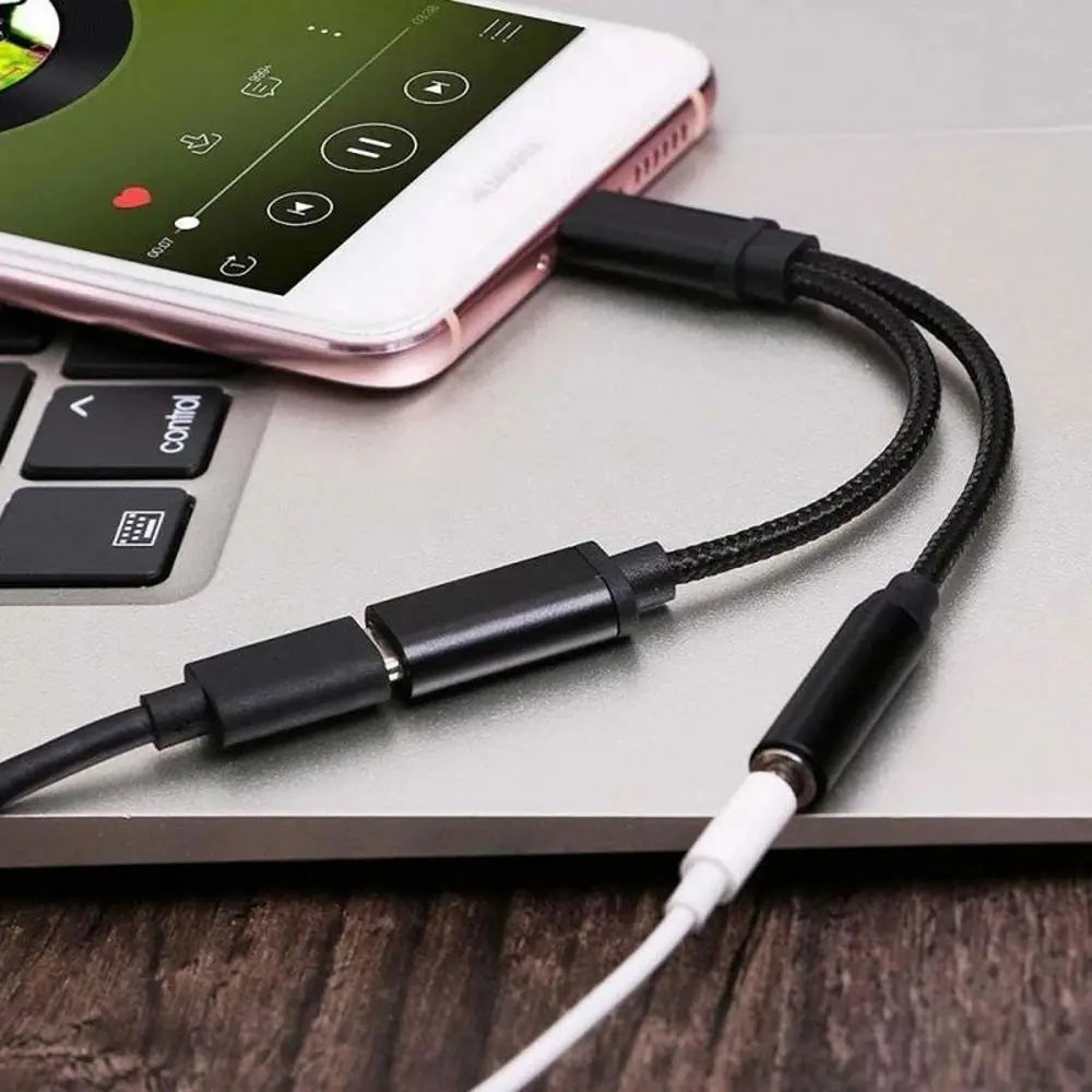 Adapter Type C to 3.5mm Aux Cable 2 In 1 3.5mm Jack Type-C To 3.5mm Connector Usb C Cable Audio Cables Type C To 3.5 mm Adapter Oasis Select