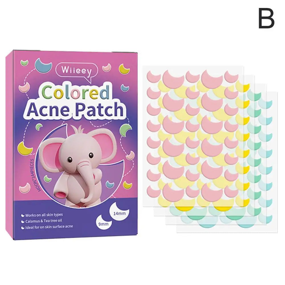 Cute Bunny Acne Pimple Patches – 144pc Invisible Spot Cover Acne Pimple Patches Oasis Select B