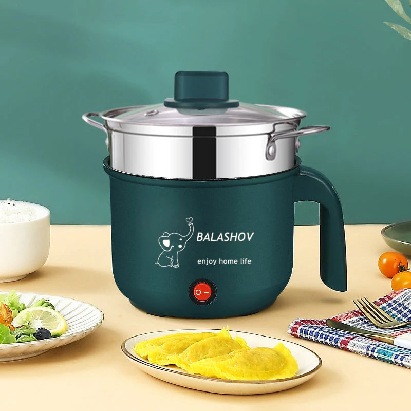 Mini Electric Non-Stick Cooker for 1-2 People Single/Dual Hot Pot Steamer Multifunctional Kitchen Home Appliance Oasis Select