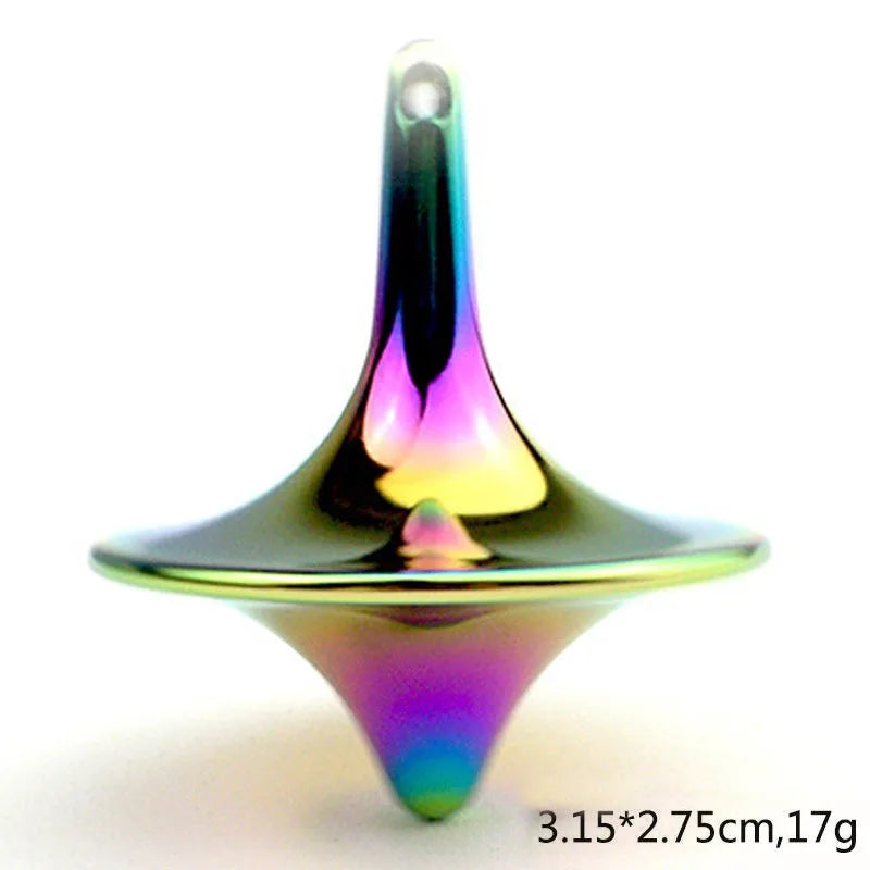 Metal Gyroscope Spinning Top Fidget Toy – Stress Relief Gift Fidget Gyroscope Toy Oasis Select Multicolor One Size