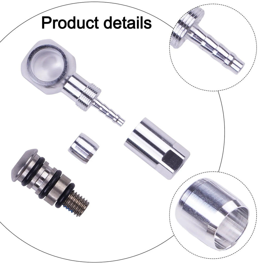 GOODTASTE Brake Banjo Fitting Brake System Upgrade Diameter 8mm Aluminium Alloy Brake Fitting Thread Length 7mm Oasis Select